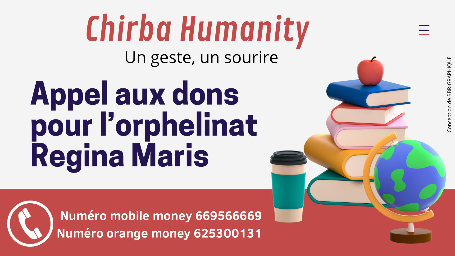 Appel aux dons des fournitures scolaires pour les orphelins.