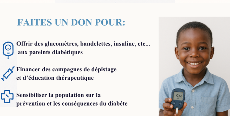 Collecte de fonds pour soutenir les personnes diabétiques en Guinée