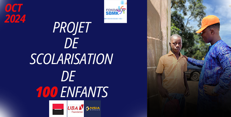 Projet de scolarisation de 100 enfants démunis