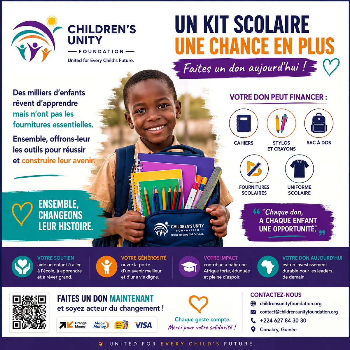 Offrez un kit, construisez un avenir.